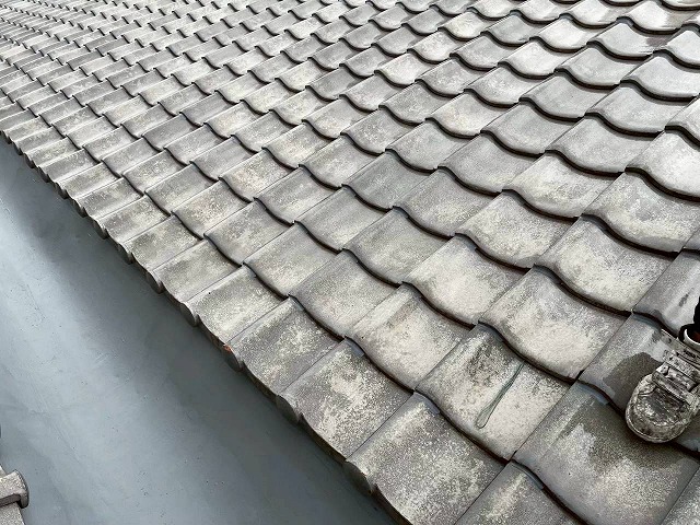 加古川市　屋根瓦の様子